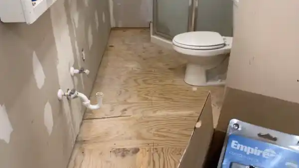 How do you clean bathroom-engineered hardwood floors