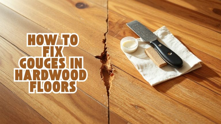 how to fix gouges in hardwood floors