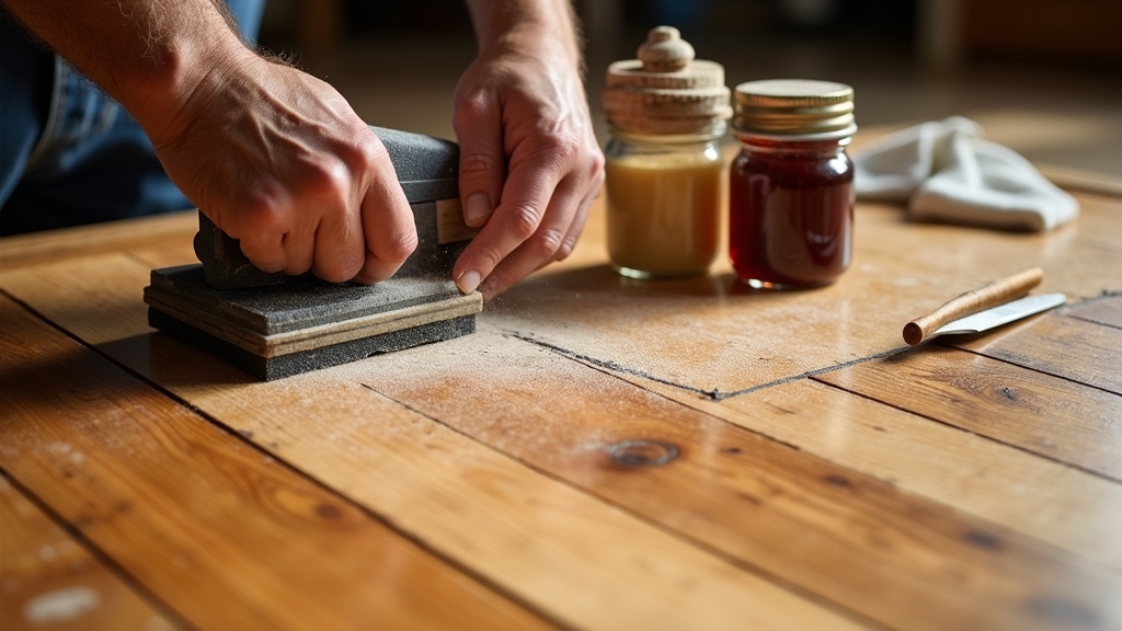 Sanding and Finishing the Repaired Areas