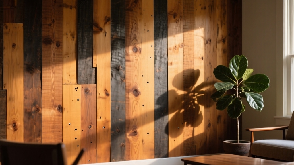 Hardwood on Walls Ideas: Pairing Wood with Metal or Stone