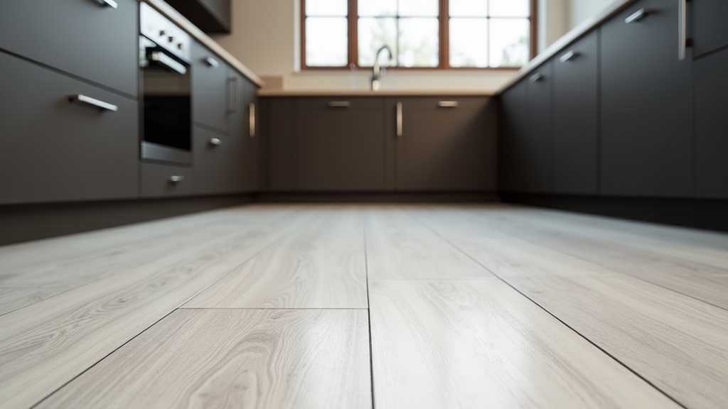 contrasting rustic wood floors