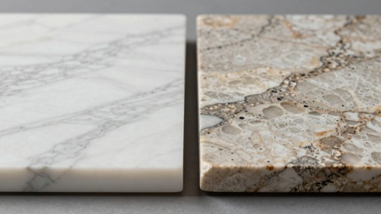engineered stone mimics marble