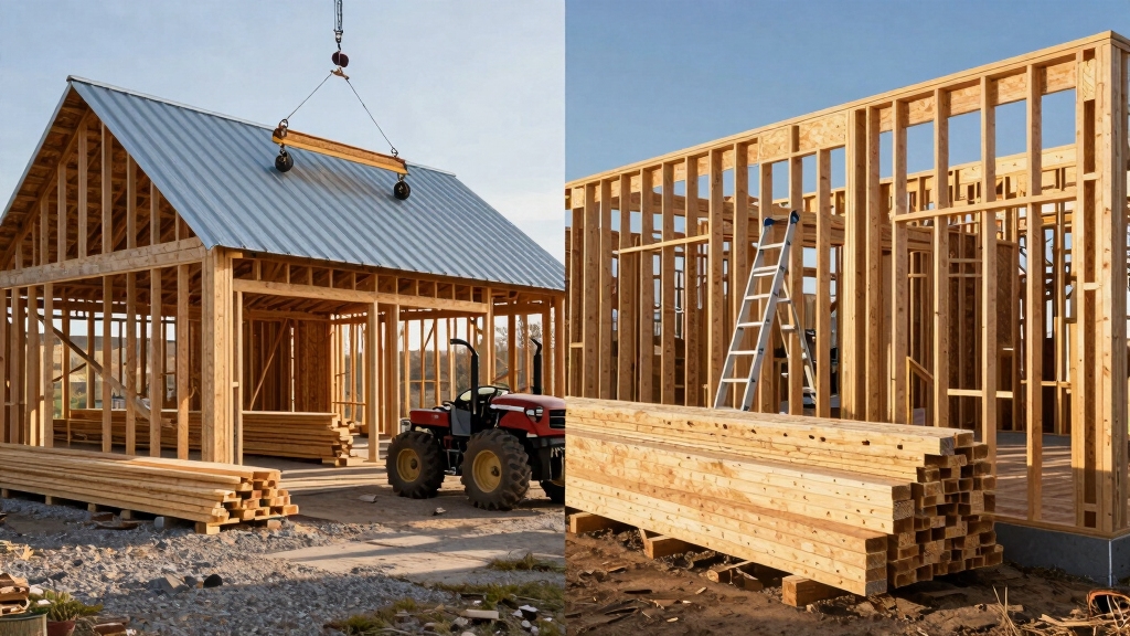 Pole Barn Construction vs Stick Built for Your Project