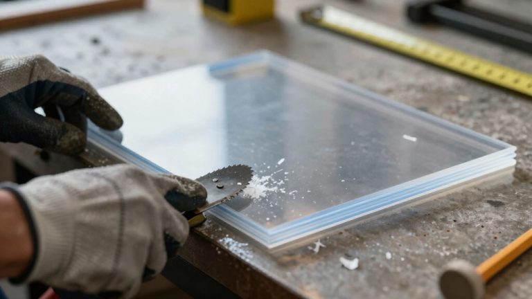 cut polycarbonate sheet cleanly