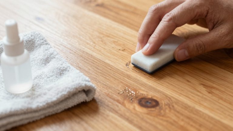 remove scuffs from wood floors