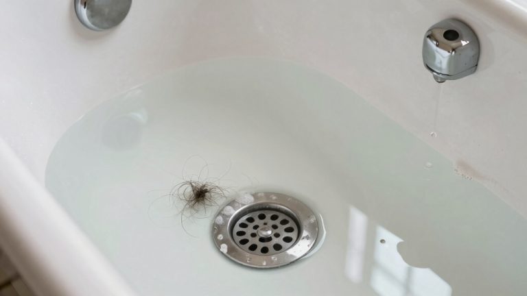 bathtub drainage is clogged