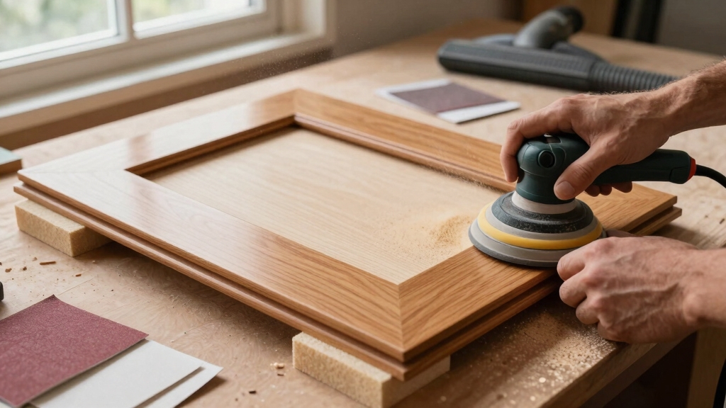 sand cabinet doors thoroughly