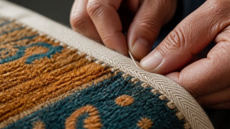 edge finishing for carpets