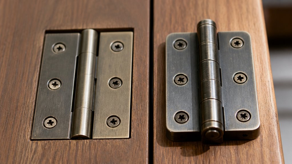 hinge installation mortise versus nonmortise