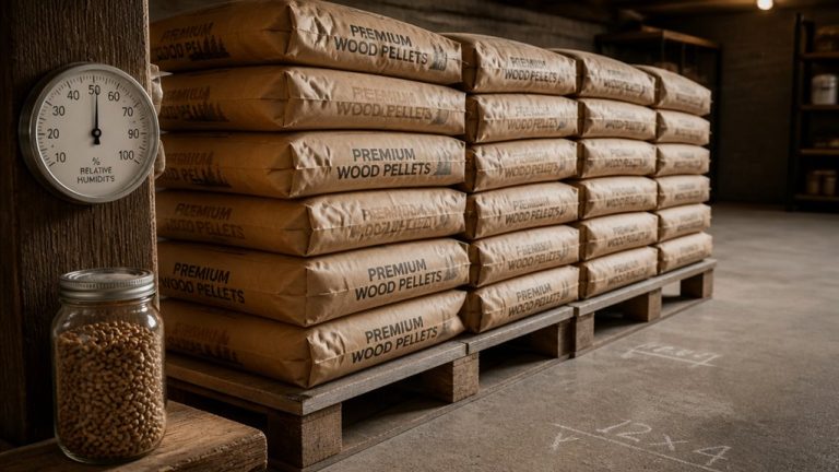 keep wood pellets dry