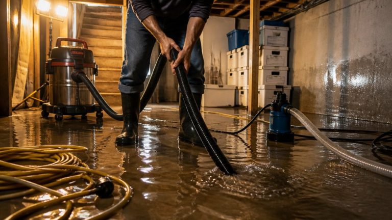 remove basement water quickly