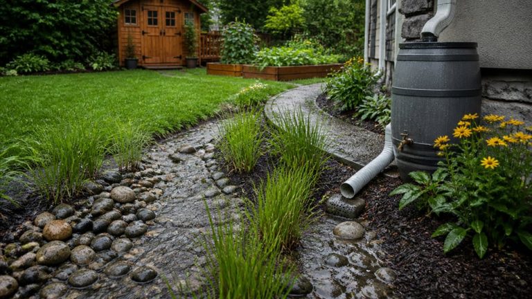 improve yard drainage and grading