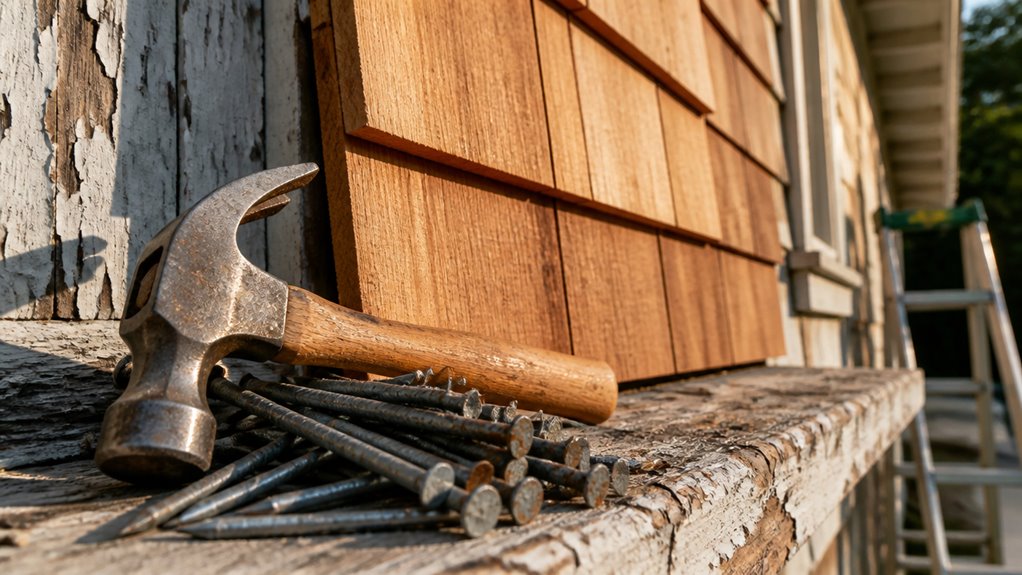 roofing nails unsuitable for siding