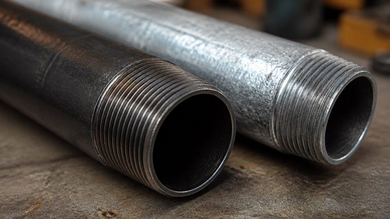 black pipe versus galvanized comparison