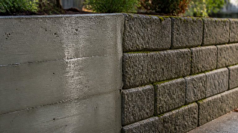 poured concrete versus block