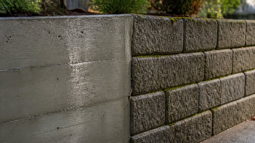 poured concrete versus block