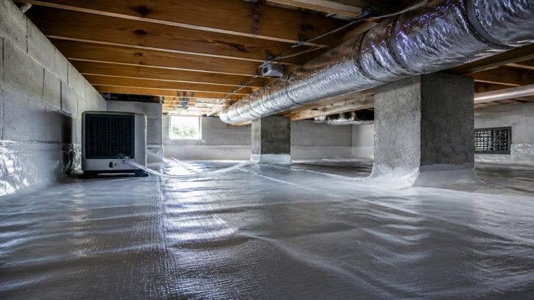 reduce crawl space humidity