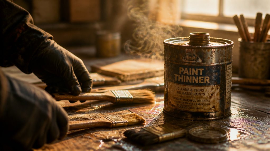 paint thinner evaporates quickly