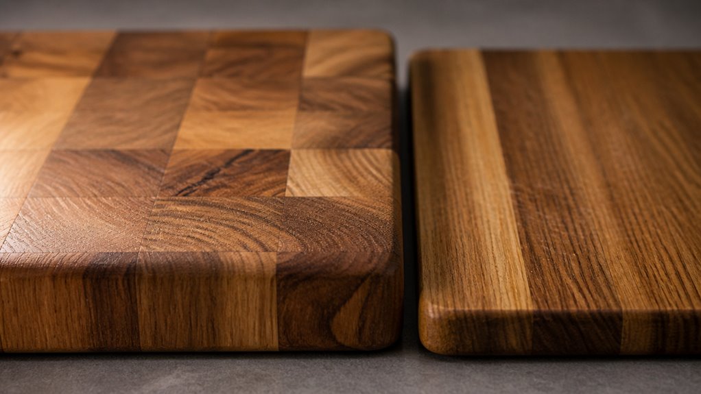 end grain versus edge grain comparison