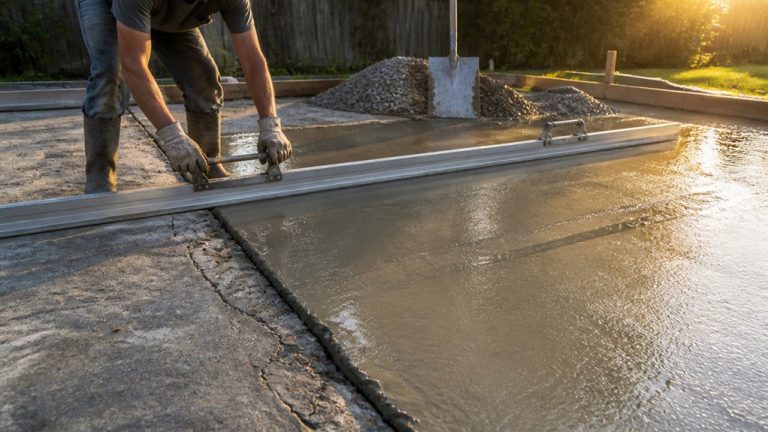 level concrete slab correctly