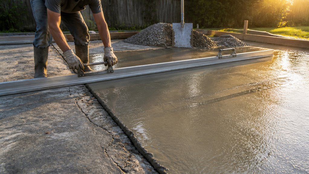level concrete slab correctly