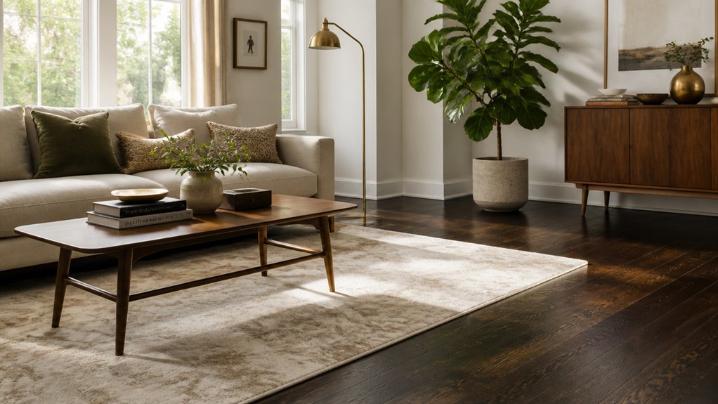 neutral rugs for contrast