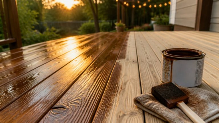 optimal deck staining method