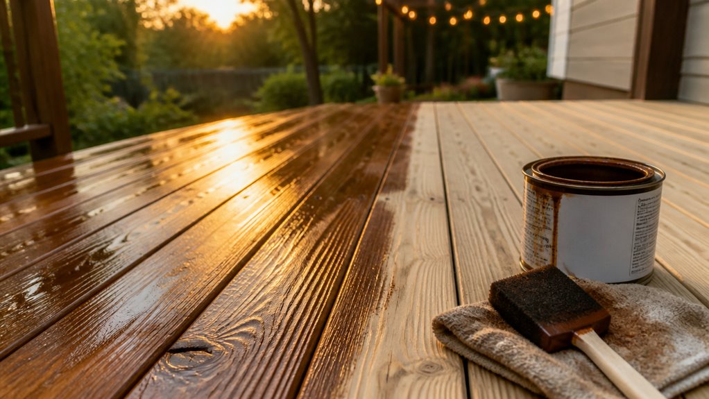 optimal deck staining method