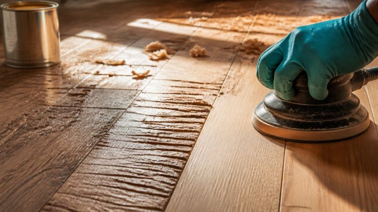 refinish hand scraped hardwood floors